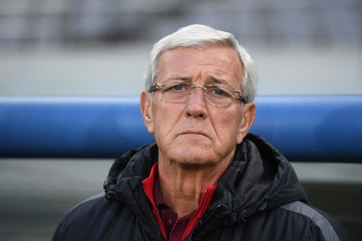 CHOFU, JAPAN - DECEMBER 09: Head coach Marcello Lippi of China looks on prior to the EAFF E-1 Men's Football Championship between South Korea and China at Ajinomoto Stadium on December 9, 2017 in Chofu, Tokyo, Japan. (Photo by Masashi Hara/Getty Images)
