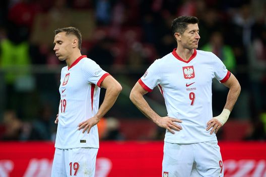 Robert Lewandowski, 36 anni, nel corso di Polonia vs Portogallo (Photo by Rafal Oleksiewicz/Getty Images) Lewandowski Polonia