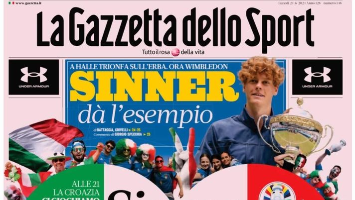 PRIMA PAGINA GAZZETTA DELLO SPORT OGGI: “Alle 21 la Croazia, ci giochiamo gli ottavi” PRIMA PAGINA GAZZETTA DELLO SPORT OGGI: “Inzaghi al rinnovo, ci metto la firma”