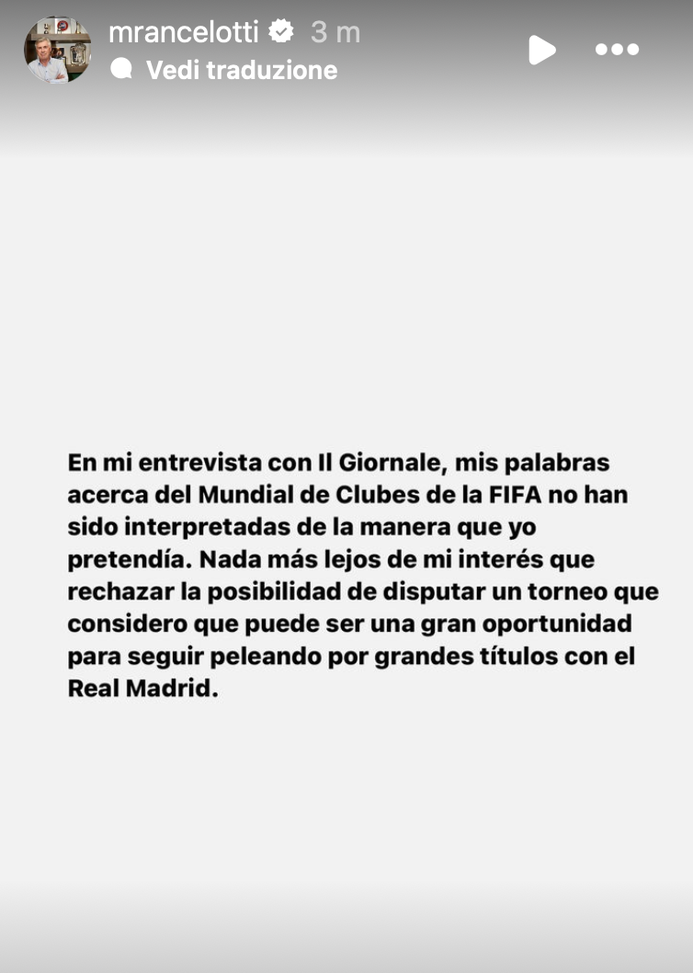 Ancelotti: “Mie parole sul Mondiale per Club mal interpretate, altra chance per vincere titoli”- immagine 2