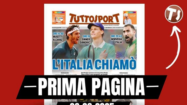 Prima pagina Tuttosport: 'Leao, assalto Bayern. Il Milan: 100 milioni'