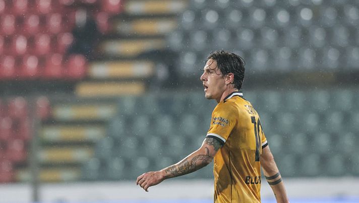 Nicolo Zaniolo (Udinese Calcio) participates in the Serie A football match between US Cremonese and Udinese Calcio in Cremona, Italy, on October 20, 2025, at Stadio Giovanni Zini. (Photo by Emanuele Comincini/NurPhoto via Getty Images) Verso Milan-Udinese, i due pericoli in attacco si chiamano Zaniolo e Davis - immagine 1