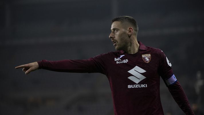 TURIN, ITALY - MARCH 1: Nikola Vlasic of Torino FC reacts during the Serie A match between Torino FC and SS Lazio at Stadio Olimpico di Torino on March 1, 2026 in Turin, Italy. (Photo by Stefano Guidi - Torino FC/Torino FC 1906 via Getty Images) Torino, cambia il tecnico ma non Vlasic: il granata si conferma centrale - immagine 1