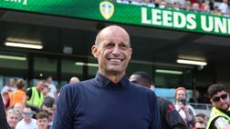 Leeds-Milan, dopo il gol di Gimenez spunta uno striscione… per Allegri