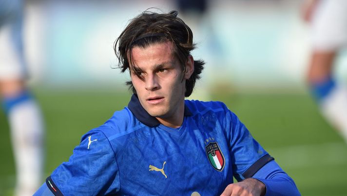 PESARO, ITALY - NOVEMBER 11: Edoardo Pierozzi of Italy U20 looks on during the 8 Nations Tournament match between Italy U20 and Czech Republic U20 on November 11, 2021 in Ravenna, Italy. (Photo by Giuseppe Bellini/Getty Images) Pierozzi