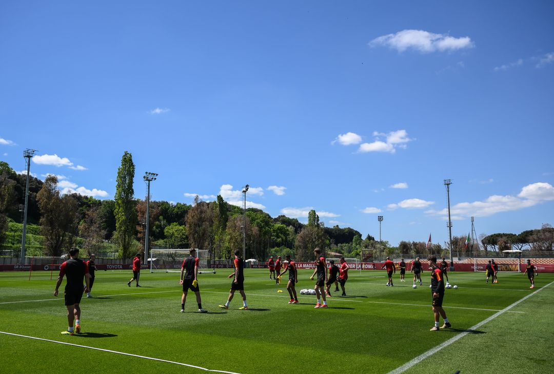 Trigoria, scarico per i titolari della partita contro il Milan – FOTOGALLERY - immagine 8