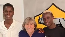 Roma, colpo per le giovanili: arrivano i fratelli Fall. La foto con Bruno Conti