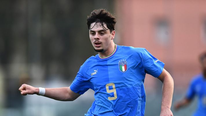 SASSUOLO, ITALY - NOVEMBER 21: Giuseppe Ambrosino of Italy U20 during the 8 Nations Tournament match between Italy U20 and Czech Republic U20 at Enzo Ricci Stadium on November 21, 2022 in Sassuolo, Italy. (Photo by Alessandro Sabattini/Getty Images) Ambrosino