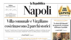 LA PRIMA PAGINA LA REPUBBLICA NAPOLI: “Derby al Maradona per 40mila”