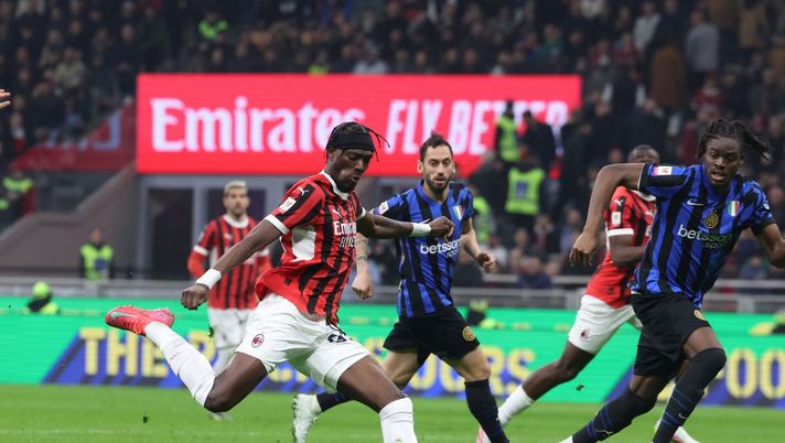 gol Tammy Abraham AC Milan derby Milan-Inter 1-1 Coppa Italia 2024-2025