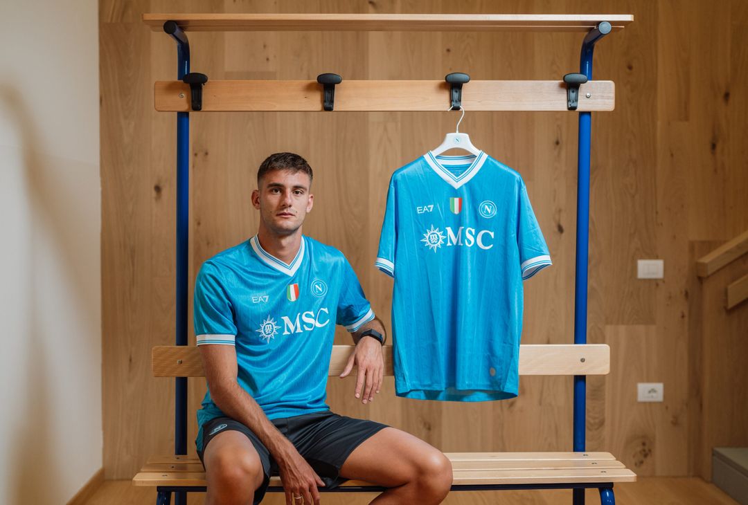 I primi scatti di Lucca con la maglia del Napoli