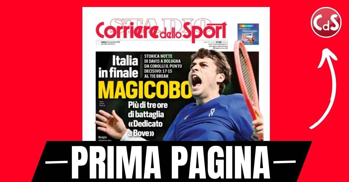 prima pagina corriere dello sport inter e milan un miliardo in gioco
