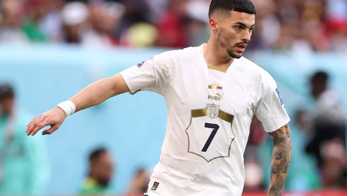 Radonjic con la maglia della Serbia