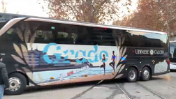 Video – Il pullman dell’Udinese arriva all’Olimpico
