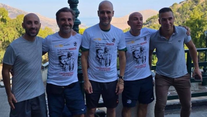 Manchester City, visita al Santuario di Santa Rosalia per Guardiola e il suo staff  Manchester City, visita al Santuario di Santa Rosalia per Guardiola e il suo staff - immagine 1