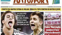 PRIMA PAGINA TUTTOSPORT OGGI: “Conte col Napoli sfida il Milan”