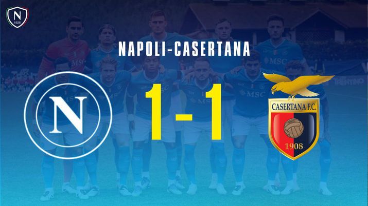 Napoli-Casertana 1-1, gli azzurri dominano ma non basta: termina in parità al Patini - immagine 1