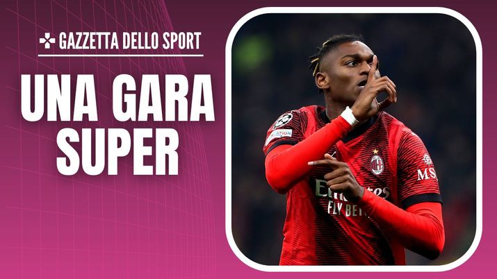 esultanza Rafael Leao AC Milan Milan-PSG 2-1 Champions League 2023-2024