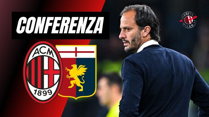 Milan-Genoa Serie A 2023-2024 conferenza stampa Gilardino