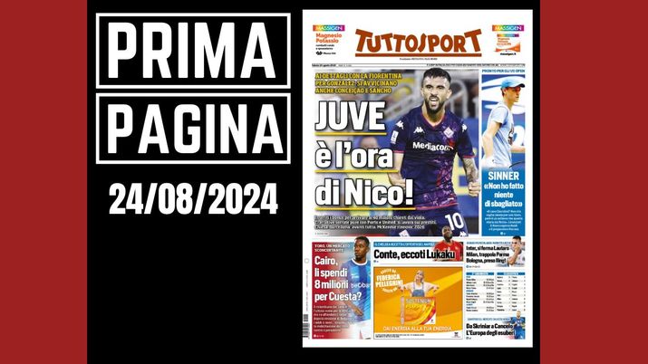 Prima pagina Tuttosport: Milan, c'è la trappola Parma