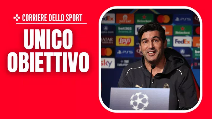 Milan-Stella Rossa Champions League 2024-2025 conferenza stampa Fonseca