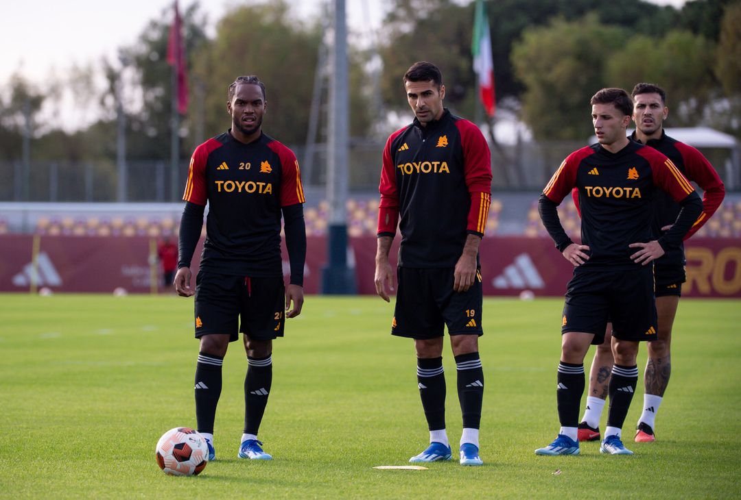 Roma, l’allenamento dopo il successo con il Lecce: nel mirino lo Slavia – FOTOGALLERY - immagine 21