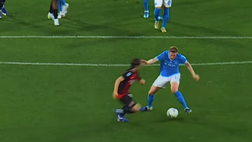 De Bruyne si diverte contro il Milan: stupendo gesto tecnico ai danni di Modric VIDEO