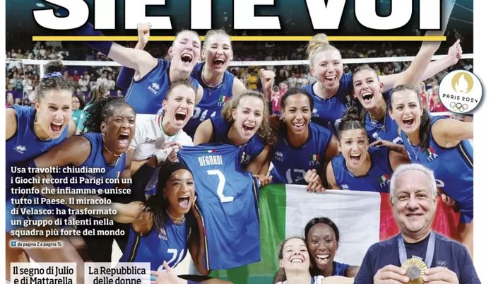 PRIMA PAGINA TUTTOSPORT OGGI: “L’Italia siete voi” - immagine 1