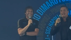 Presentazione staff, Conte ringrazia i tifosi del Napoli presenti a Dimaro