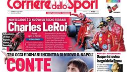 PRIMA PAGINA CORRIERE DELLO SPORT OGGI: “Conte alla rovescia”