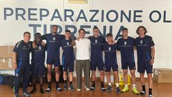 FOTO – Under 21, sorpresa a Tirrenia: Edoardo Bove in visita al ritiro Azzurro