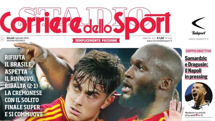 prima pagina corriere dello sport
