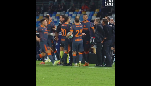 Bordocam DAZN – Conte provoca Dumfries, ecco cosa gli ha detto. Da qui scontro con Lautaro- immagine 2