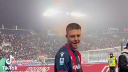 VIDEO – Holm “gridda” alla Kean. Lo sfottò social del Bologna