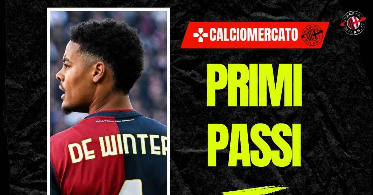 calciomercato milan arriva de winter il programma della sua giornata