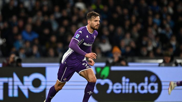NAPLES, ITALY - JANUARY 31: Marin Pongracic of ACF Fiorentina during the Serie A match between SSC Napoli and ACF Fiorentina at Stadio Diego Armando Maradona on January 31, 2026 in Naples, Italy. (Photo by Francesco Pecoraro/Getty Images) Croazia, Pongracic parte dalla panchina nell’amichevole contro il Belgio - immagine 1