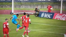 Napoli-Mantova 3-0, tap-in vincente di Cheddira dopo un tiro ribattuto a Spinazzola