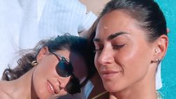 Melissa Satta, buongiorno da Marrakesh. Décolleté top la modella