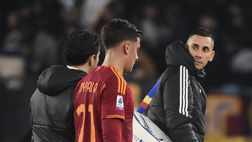 Roma, lesione al flessore della coscia destra per Dybala. Out tre settimane