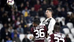 Video – Juve-Torino 1-1, Ronaldo risponde a Lukic: le immagini più belle del derby