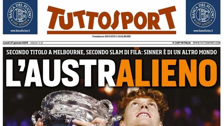 prima pagina tuttosport oggi