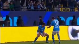 Simeone segna ed abbraccia Mazzocchi: l’esultanza da brividi del Cholito