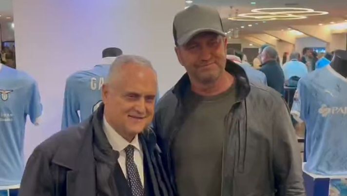 Lazio-Roma, ospite speciale per il derby della Capitale: presente Gerard Butler - immagine 1
