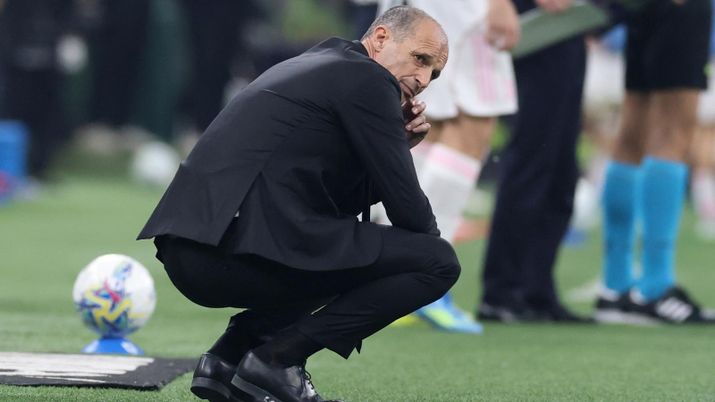 Massimiliano Allegri allenatore AC Milan durante Milan-Juventus di Serie A