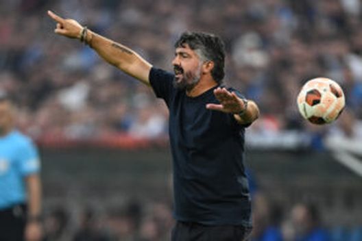 Marsiglia, Francia - 5 ottobre 2023: Gennaro Gattuso sulla panchina dell'Olympique Marsiglia. (Foto di Mike Hewitt/Getty Images)