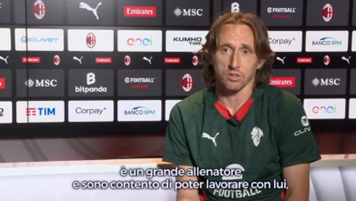 Milan, Modric elogia Allegri: “È uno dei migliori allenatori che ho avuto” VIDEO Milan, Modric elogia Allegri: “È uno dei migliori allenatori che ho avuto” VIDEO - immagine 1