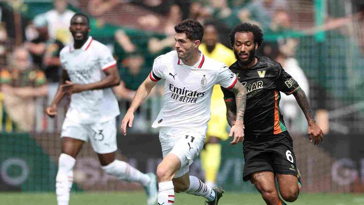 Christian Pulisic AC Milan Venezia-Milan 0-2 Serie A 2024-2025
