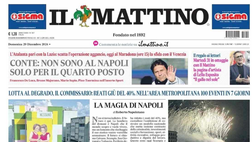 PRIMA PAGINA IL MATTINO OGGI: “Conte: non sono al Napoli per il quarto posto”
