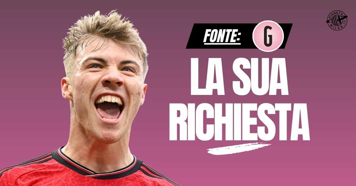 calciomercato milan hojlund c8217232 ancora distanza la richiesta del calciatore