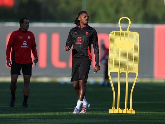 Rafael Leao oggi Milanello (Photo by Claudio Villa/AC Milan via Getty Images) Oggi a Milanello